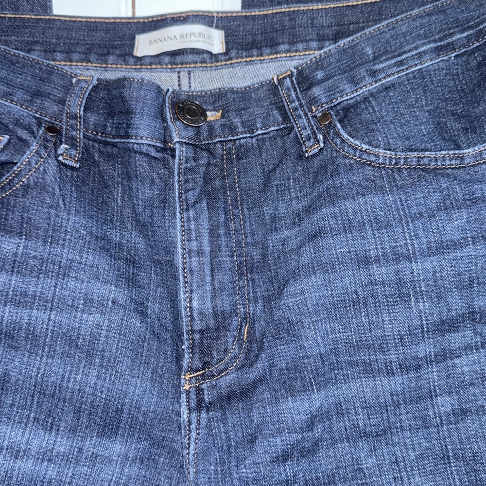 Banana Republic Boyfriend Jeans Dark Wash Size 31 - Picture 6 of 8